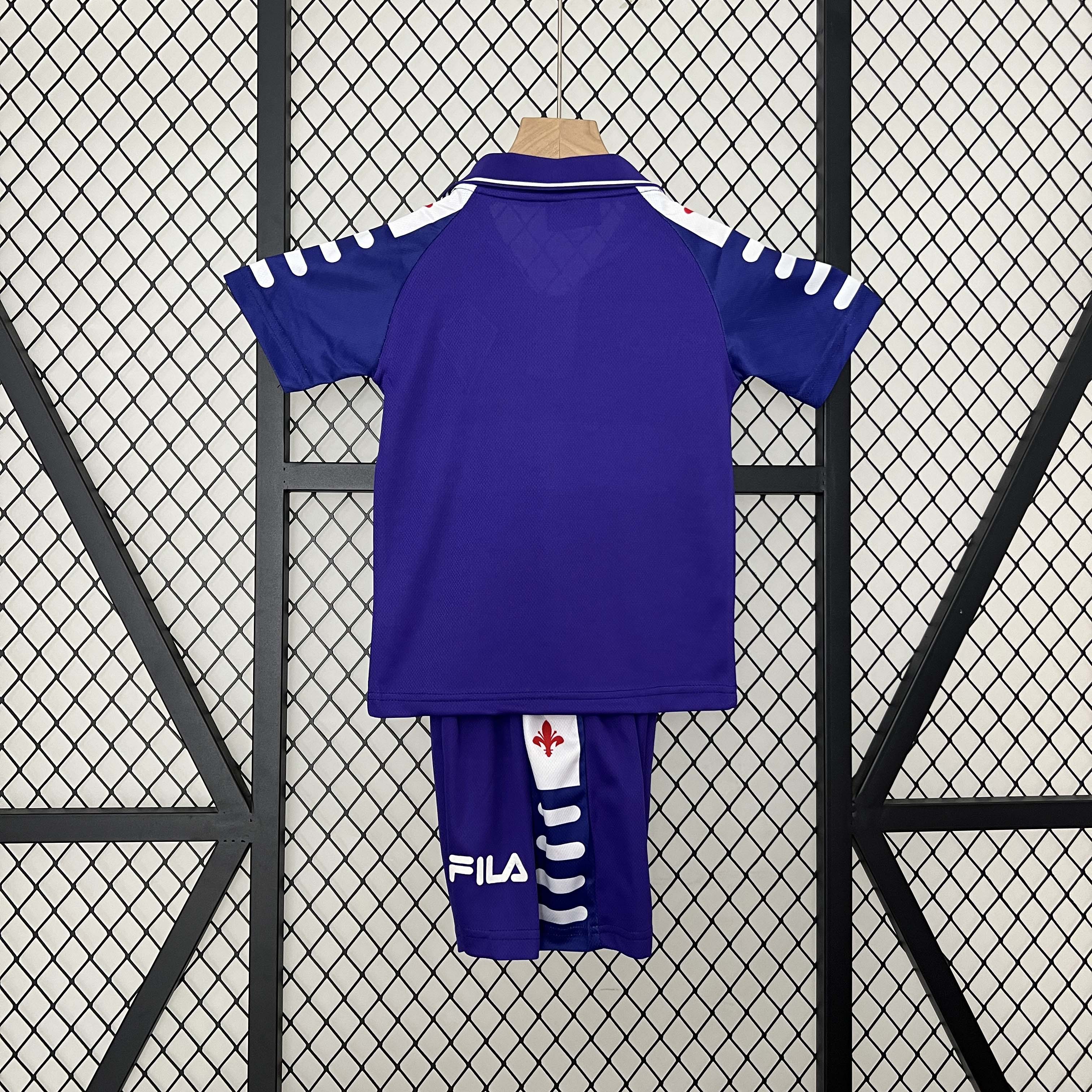 1998/1999 Retro Fiorentina Home Football Shirt 1:1 Thai Quality Kids Size:football jersey mysite: unitedjerseyfootball 邓江浪:football