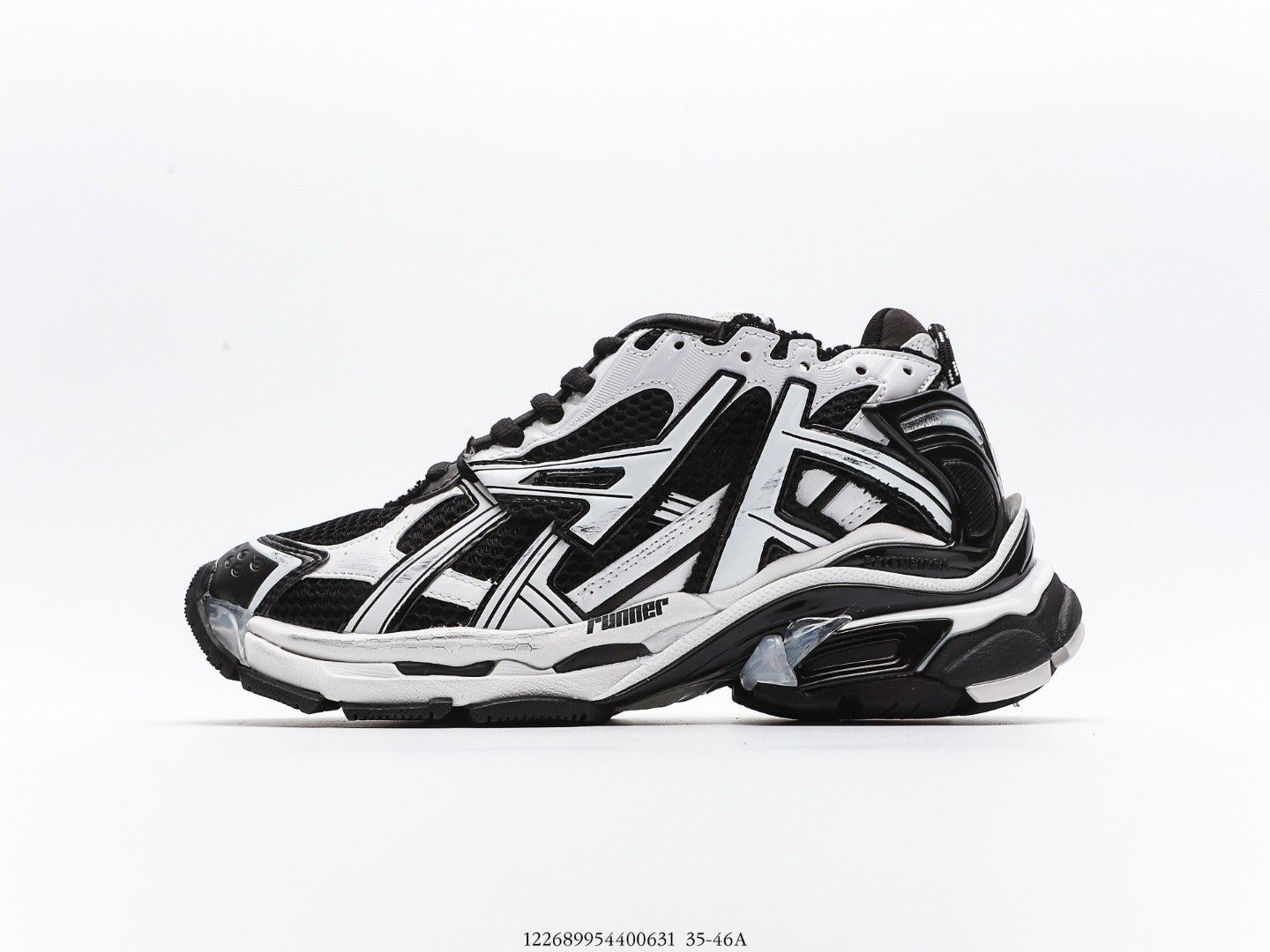 Balenciaga Runner Trainer in White Black、mysite、Cacoeks