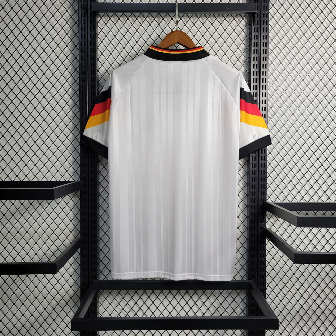 ManixJersey.com | Retro Germany 1992 Home Stadium Jersey -Customize Name, Number and Patch | Worldwide Shipping