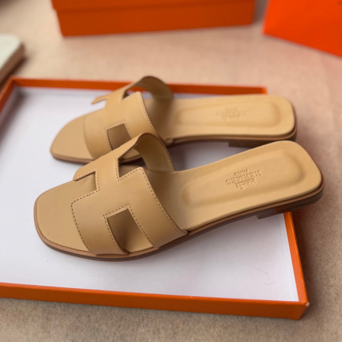 0RAN SANDALS IN TORTILLA BROWN CALFSKIN、mysite、Cacoeks