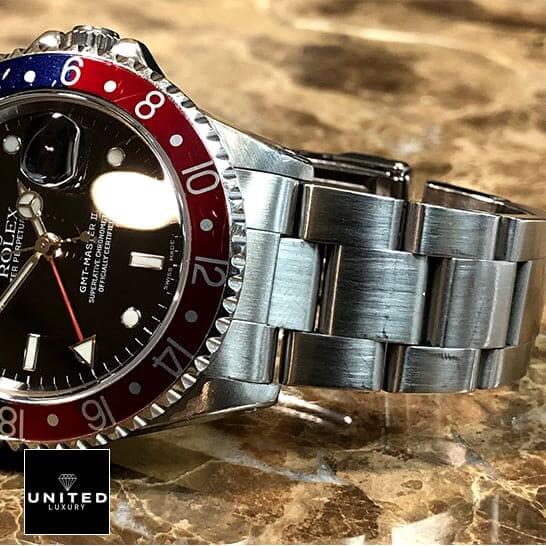 Rolex 16710 Replica 7 Rolex Submariner GMT-Master II 16710 Two Tone Bezel Stainless Steel Oyster Bracelet Replica