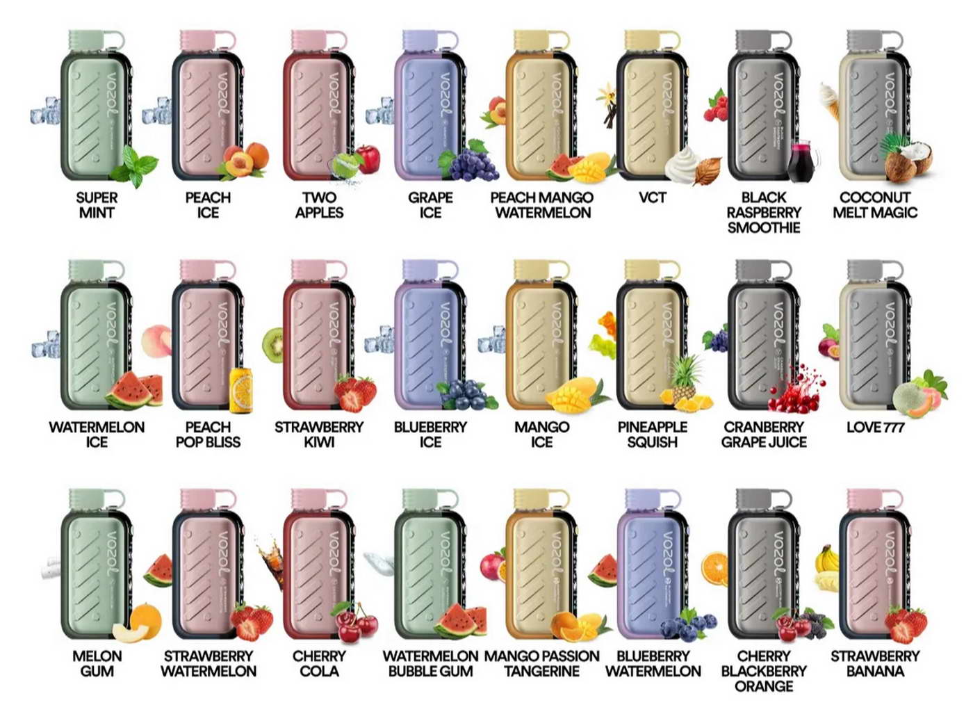 Vozol Gear Ice & Sweet 50K Kit | 1100mAh | 25 Flavours