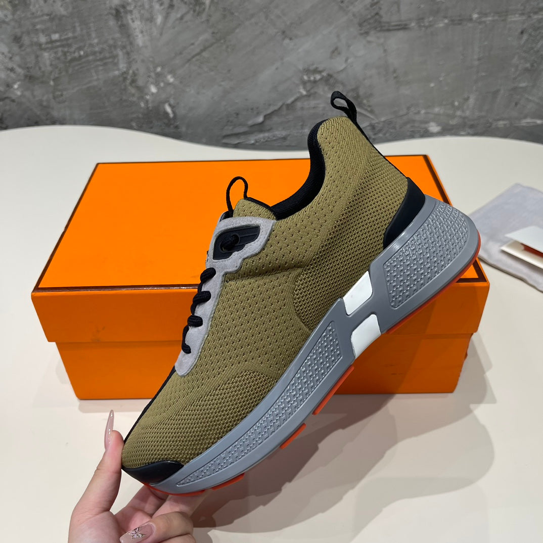 HEROS SNEAKERS OLIVE GOATSKIN、mysite、Cacoeks