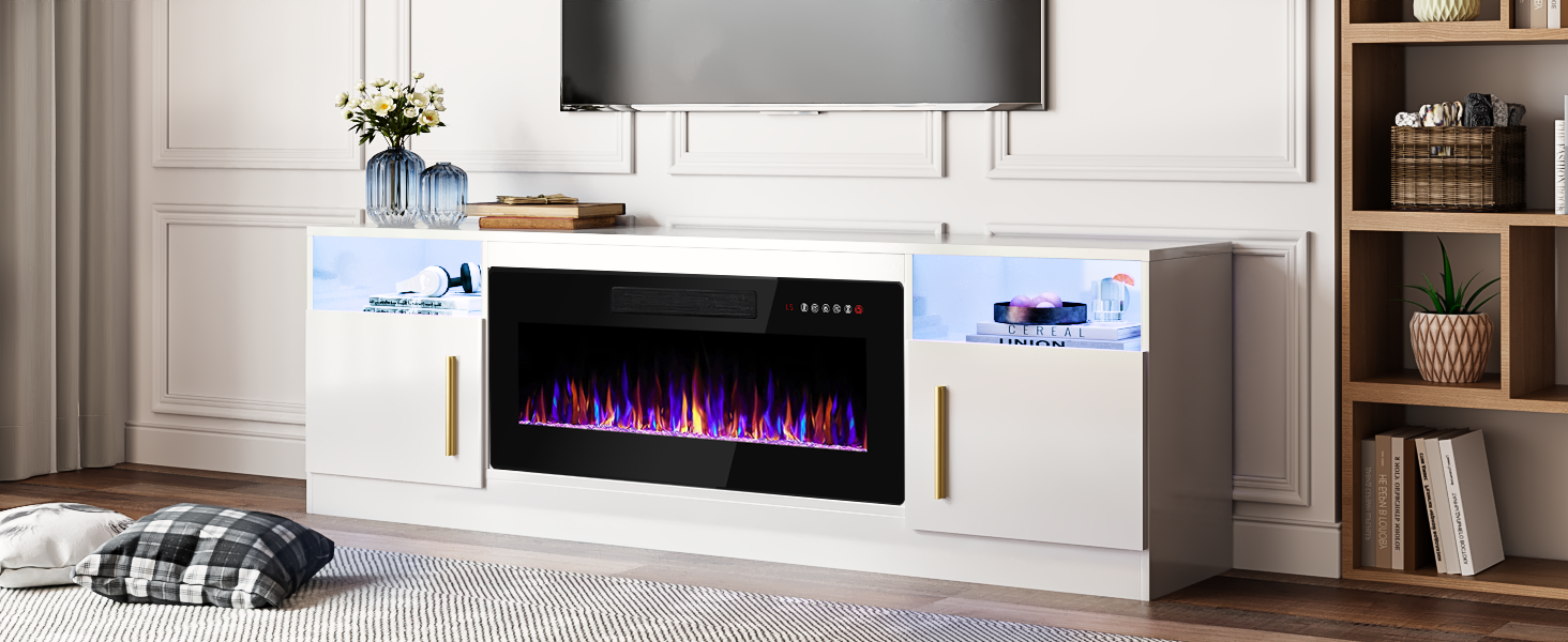 fireplace tv stand