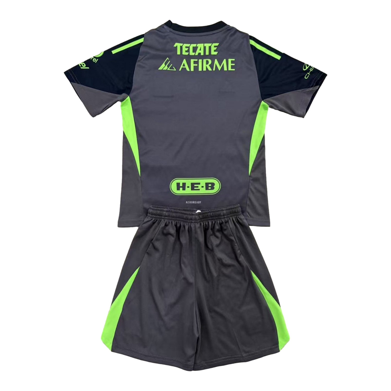 UltraTrikot-Tigres UANL 25-26 Grey Black Goalkeeper Kids Kit