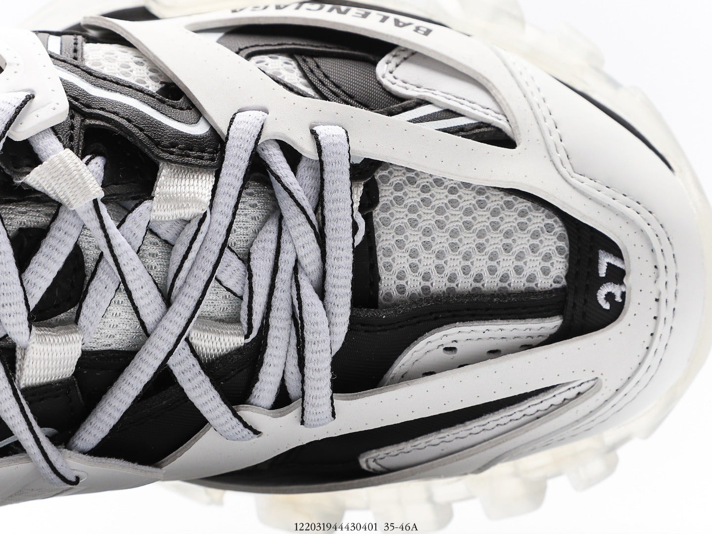 Balenciaga Track Clear Sole Trainer White Black、mysite、Cacoeks