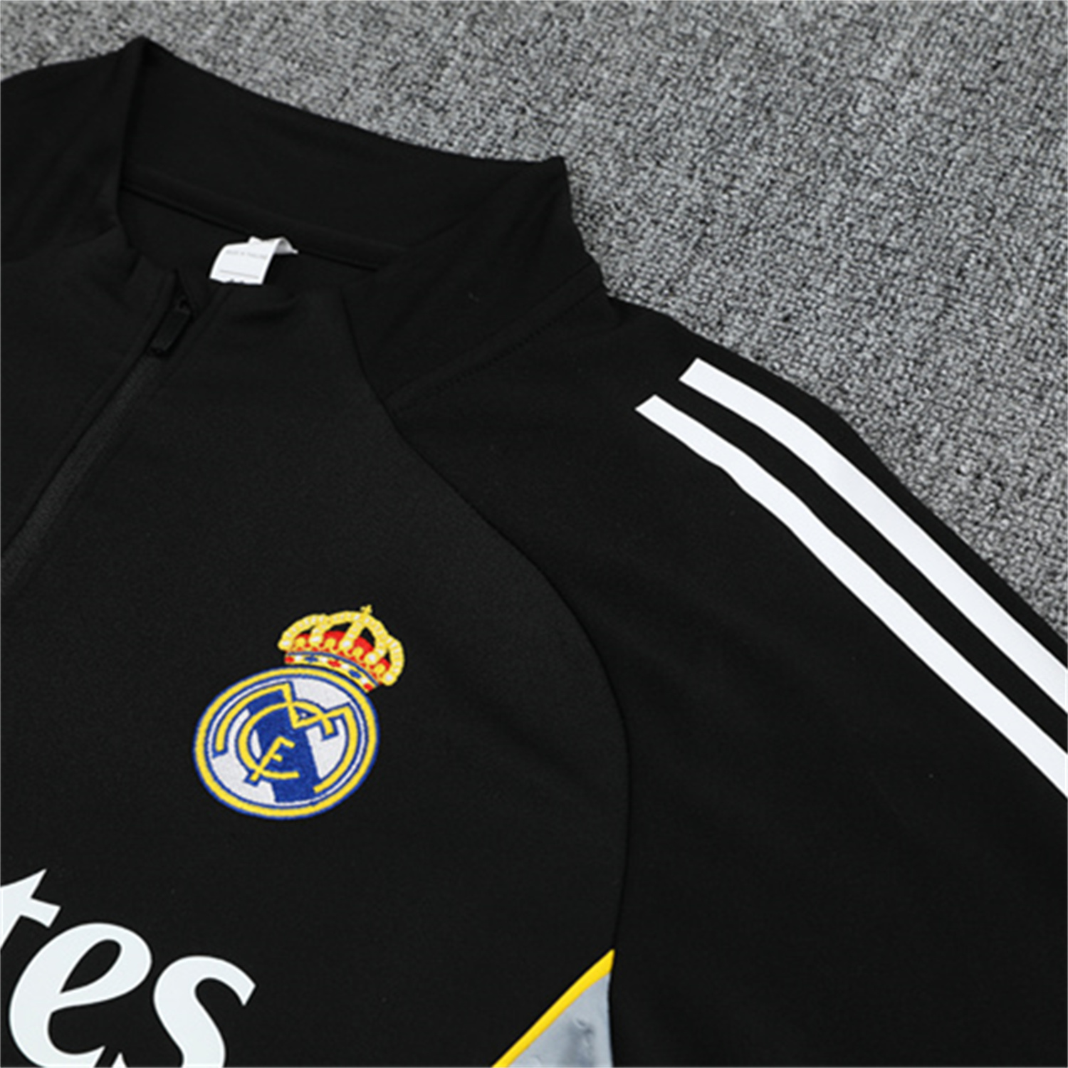 UltraTrikot-Real Madrid 25-26 Kid Long Sleeves Training Set - Black Top & Black Pants