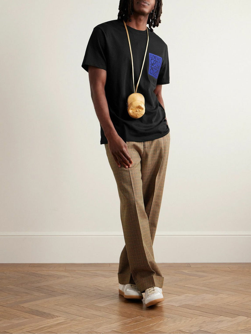 Loewe Blue Anagram on Black T-Shirt Relaxed Fit、mysite、Cacoeks