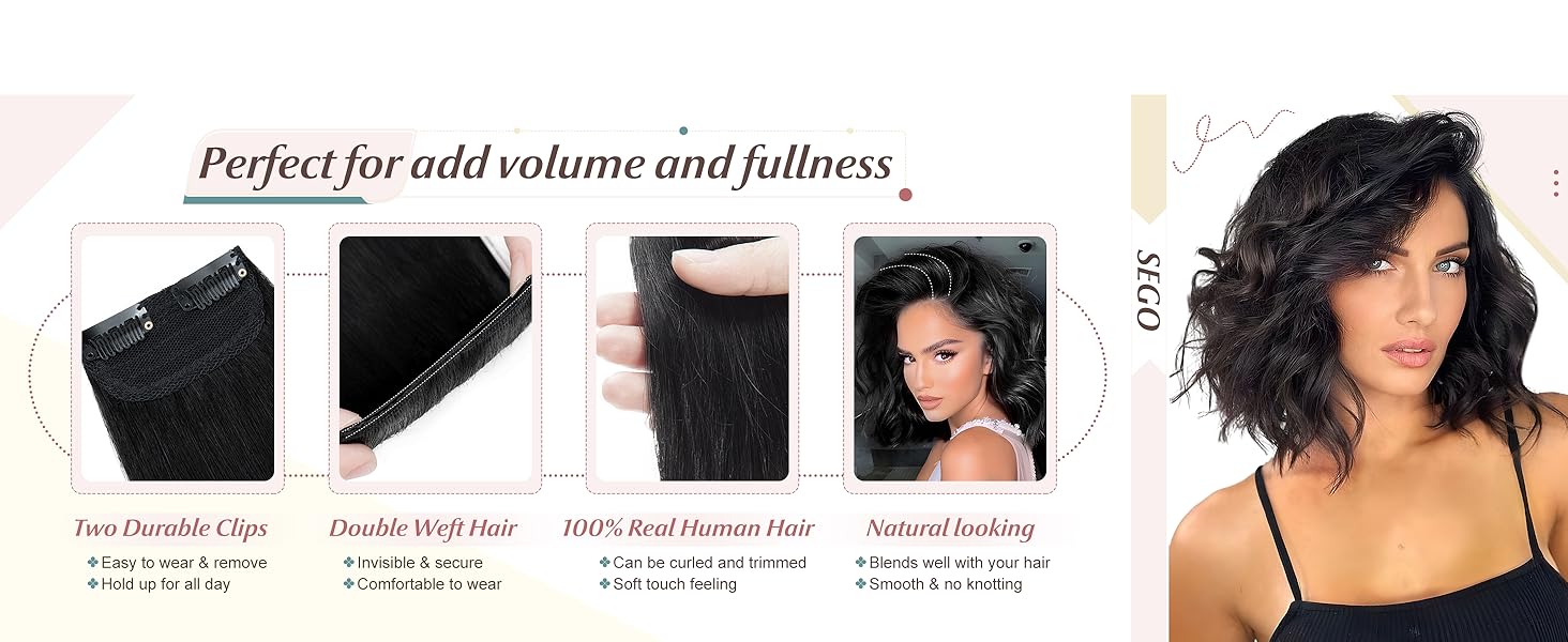 Easy to wear &amp; add hair volume