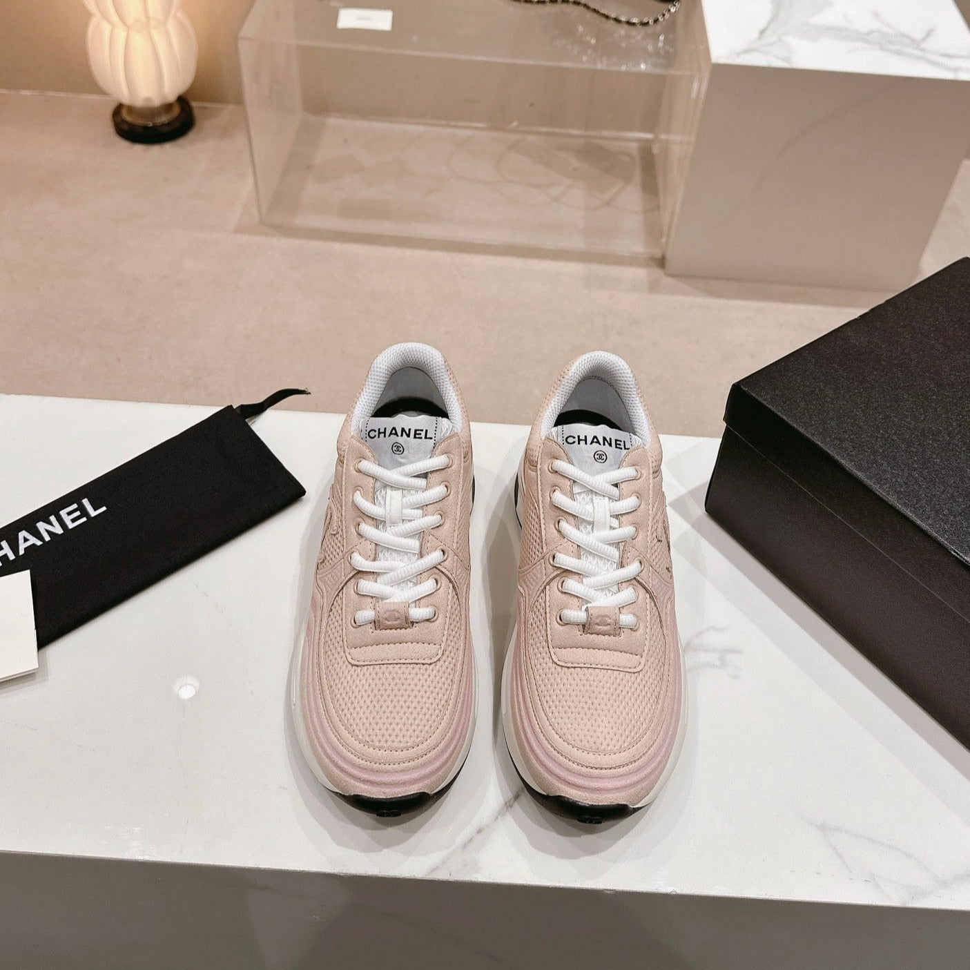 Pale Pink Sneaker Breathable mesh、mysite、Cacoeks