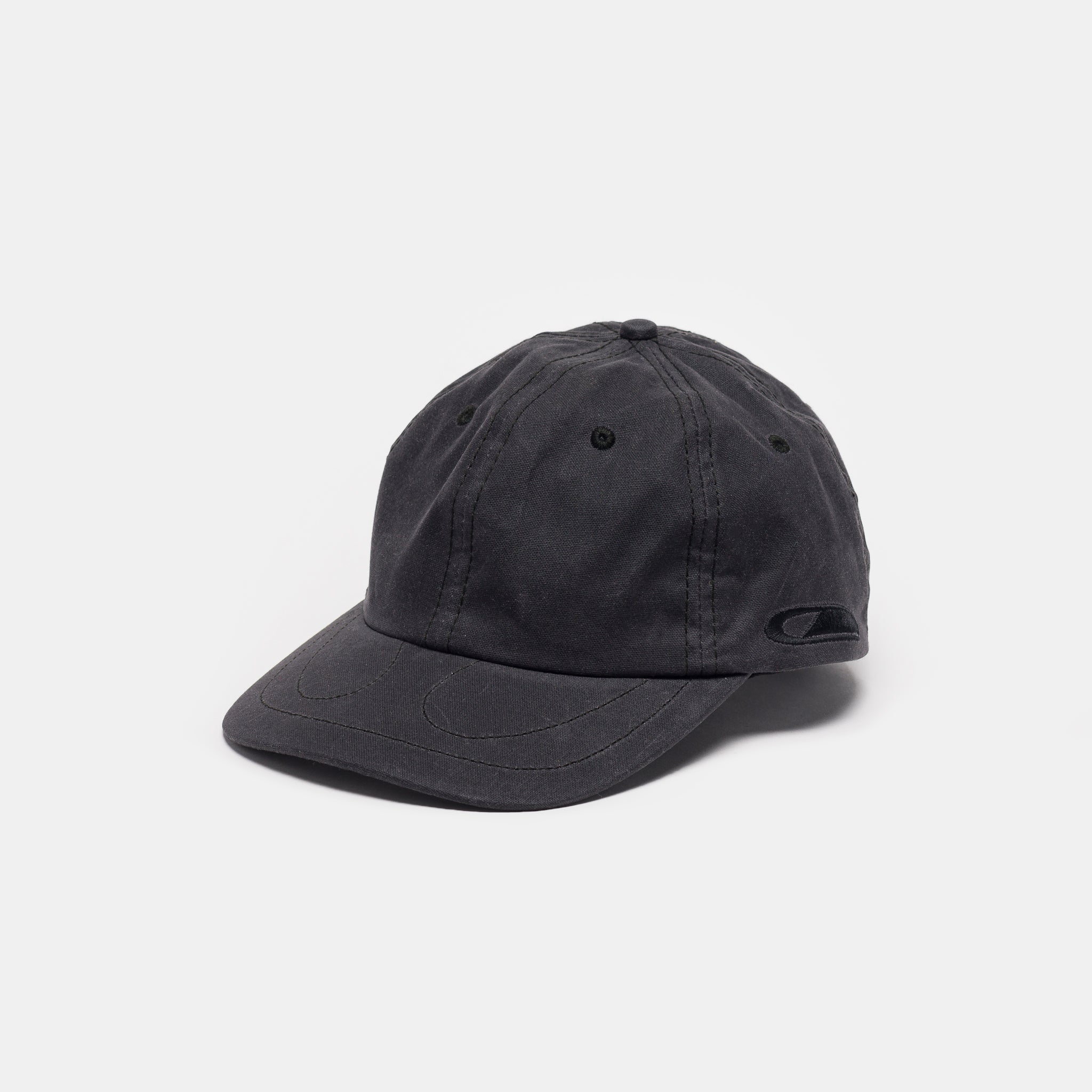 Horseshoe 6 Panel Wax Canvas Hat in Asphalt
