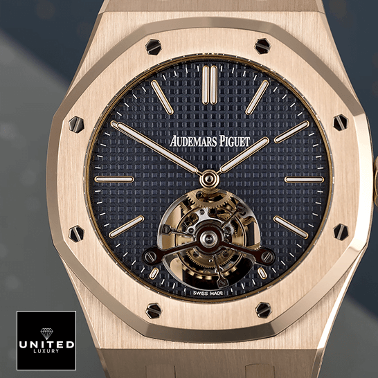 Audemars Piguet Royal Oak Tourbillon 26522OR.OO.1220OR.01 Replica audemars piguet royal oak 26522OR.OO .1220OR.01 replica front Audemars Piguet Royal Oak 26522OR.OO_.1220OR.01 Blue Dial Replica