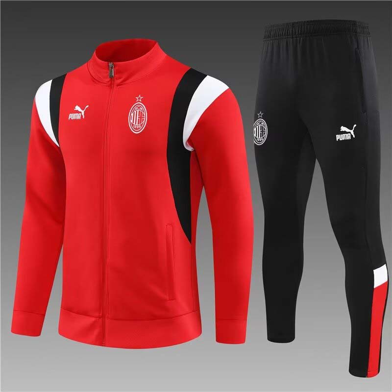 2023/2024 AC Milan Long Zipped Jacket Red Soccer Jersey 1:1 Thai Quality Set:football jersey mysite: unitedjerseyfootball 邓江浪:football