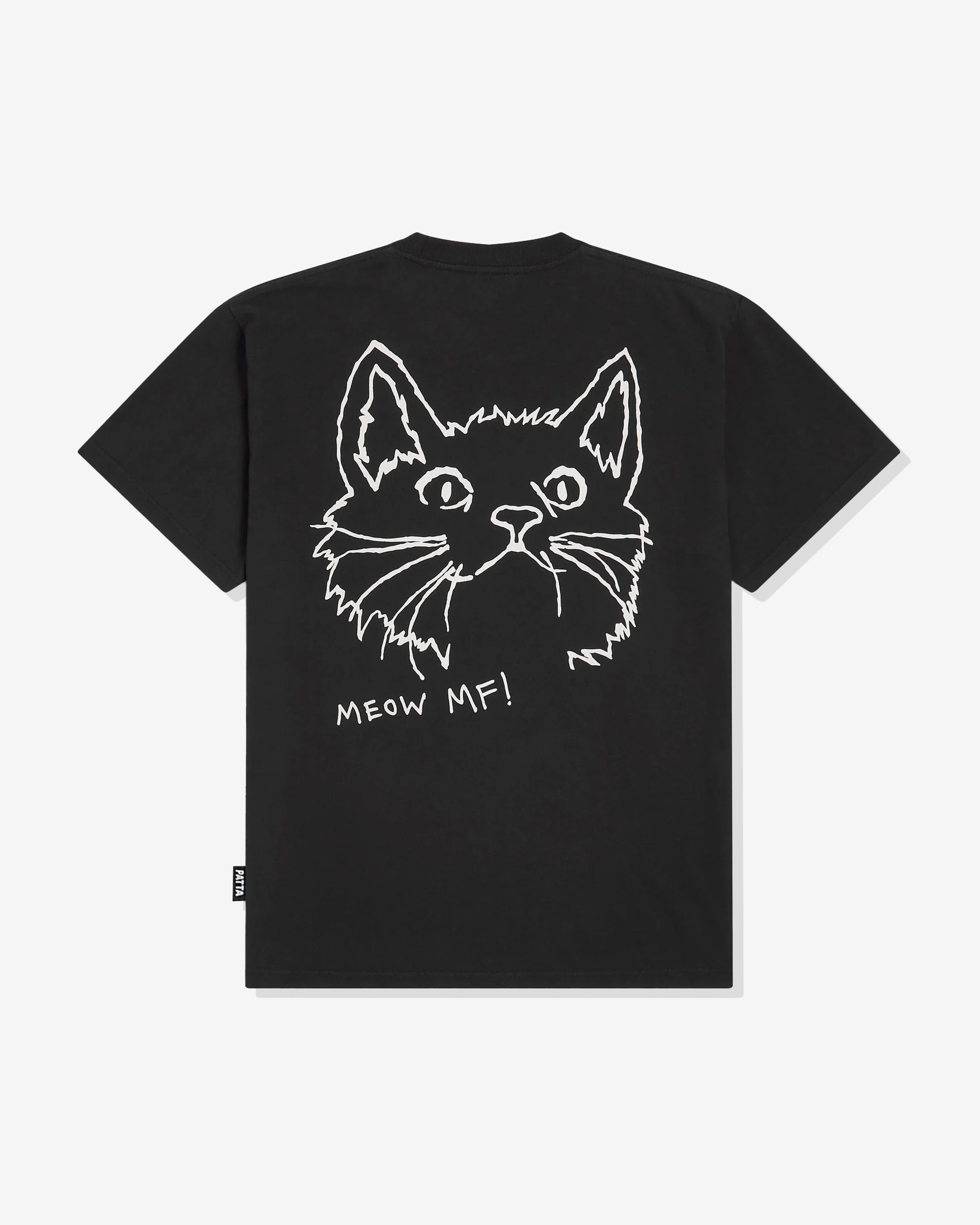 PATTA MEOW TEE - BLACK