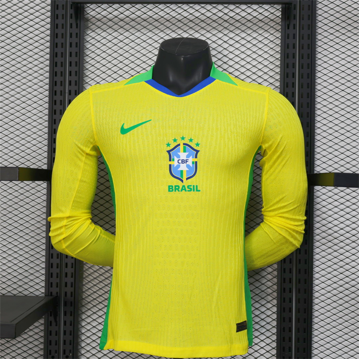 UltraTrikot-Brazil 2025 Women's Team Home Long Sleeves Jersey - Men's Player Version