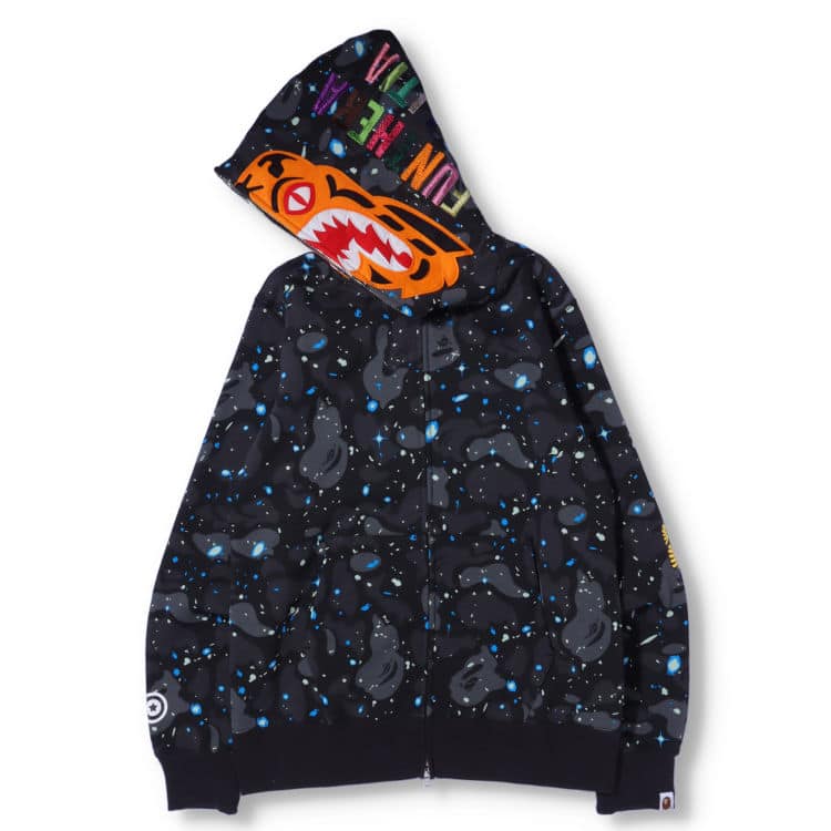 Space Camo Tiger Full Zip Hoodie、mysite、Cacoeks