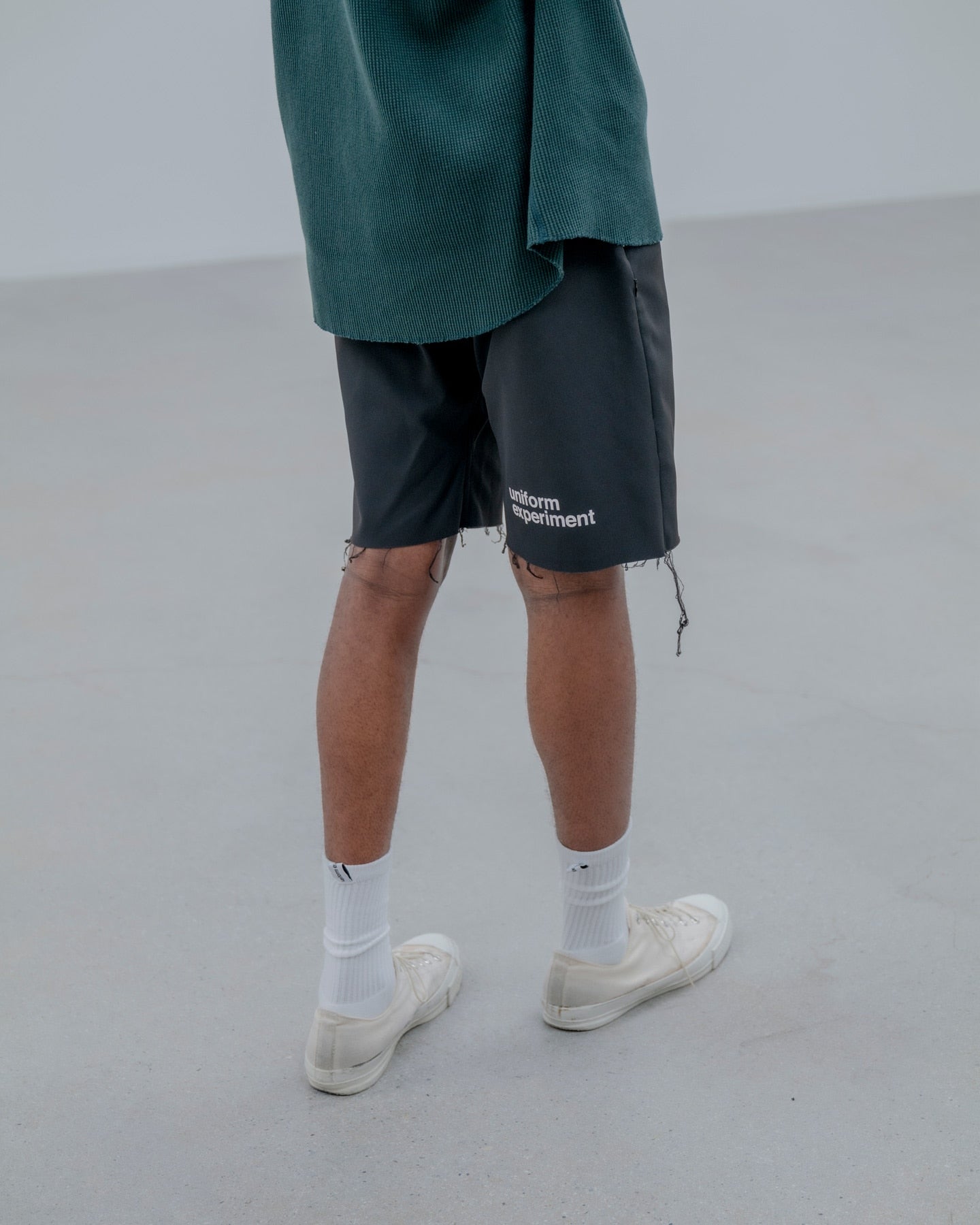 uniform experiment 25S/S HIGH STRETCH PIQUE CUT OFF SHORTS  UE-250019 