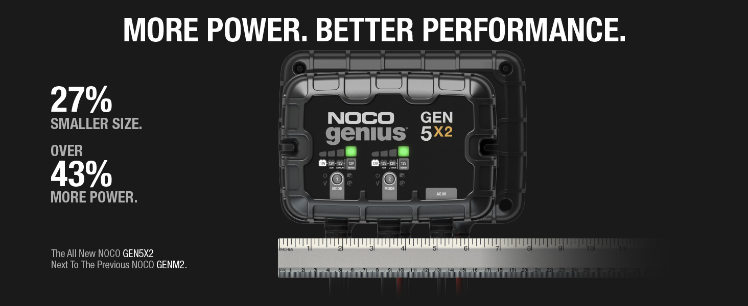 GEN5X2, 2-Bank, 10-Amp Fully-Automatic Smart Marine Charger, 12V Onboard Battery Charger
