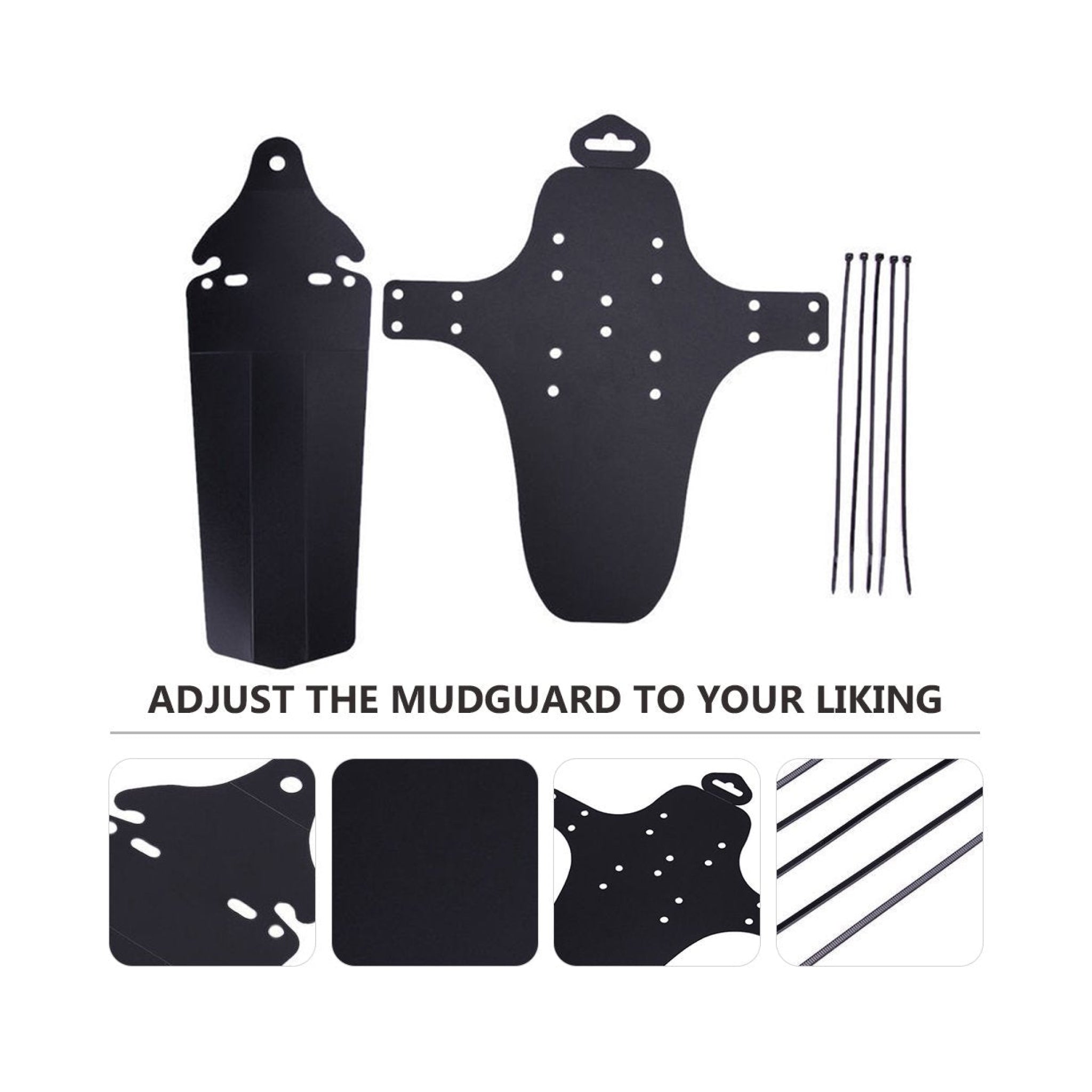Adjustable Mudguards - Front and Rear Compatible fits 26, 27.5, 29、mySite、bearsvspackers