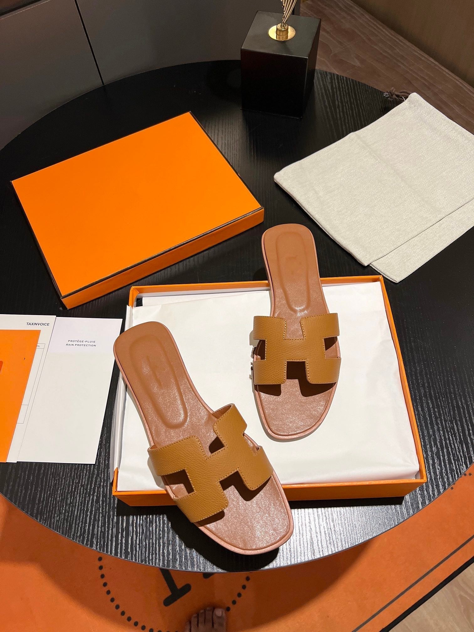 0RAN SANDAL Leather Brown、mysite、Cacoeks