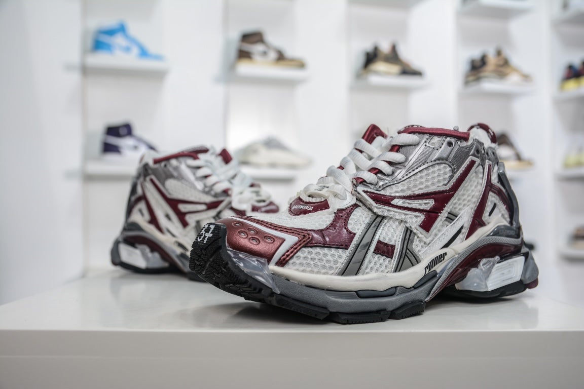 Balenciaga Runner Trainer Burgundy、mysite、Cacoeks