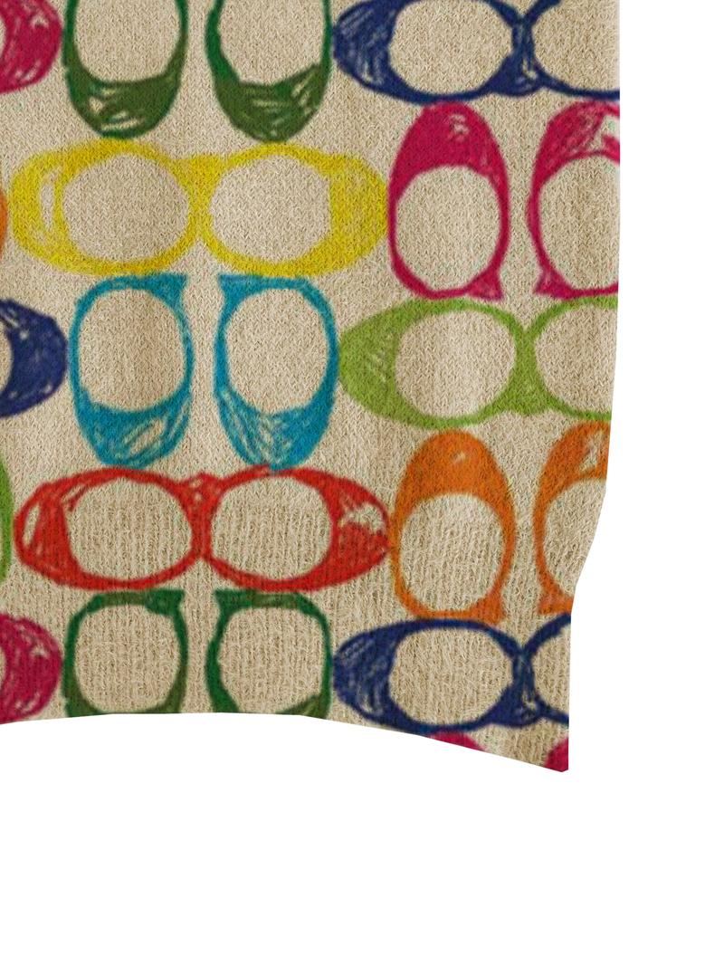 Women's Colorful Geometric Pattern Stand Collar Sweater, Fall Winter Casual Long Sleeve Knitwear, Comfortable Warm Daily Wear