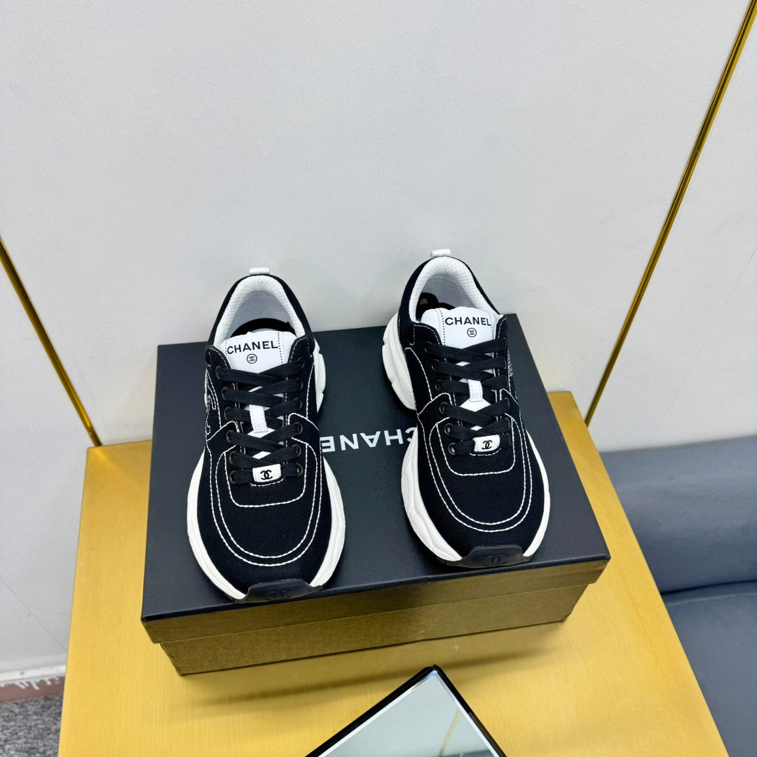 SNEAKER IN BLACK MIX WHITE BREATHABLE FABRIC、mysite、Cacoeks