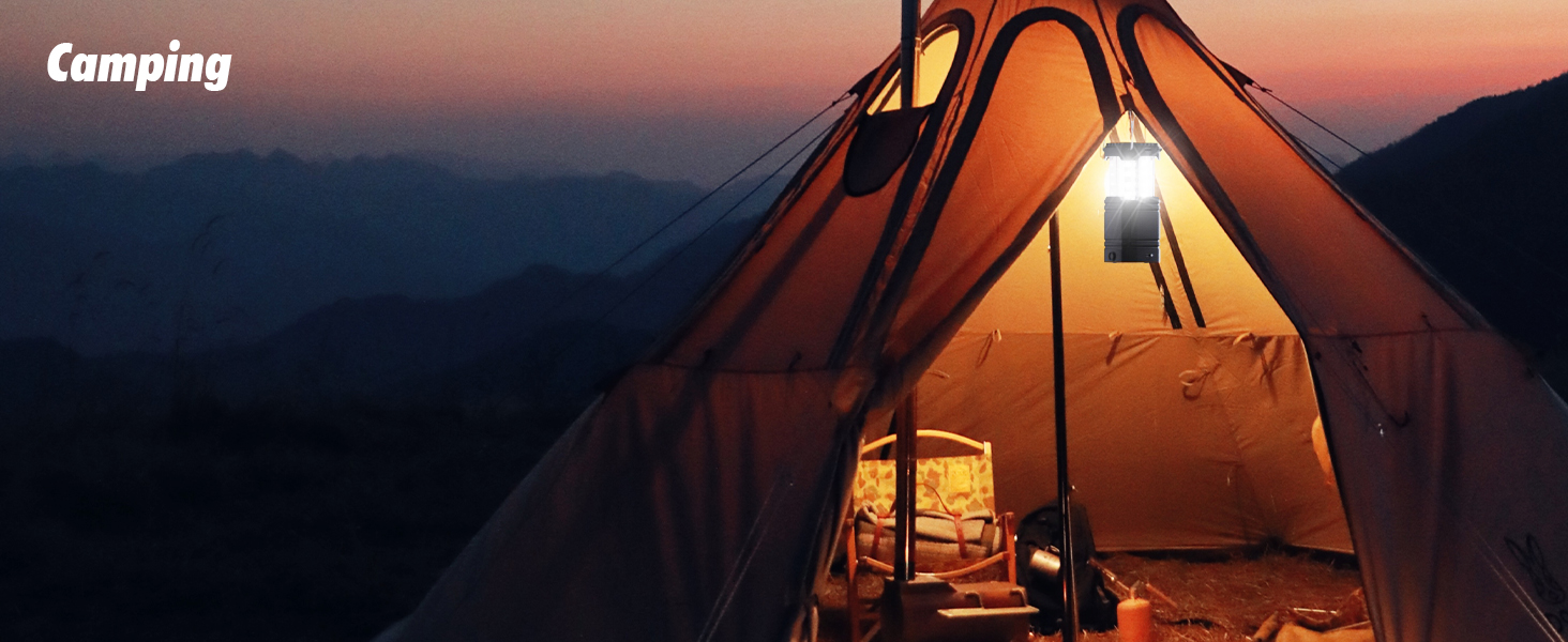 camping lantern battery and solar