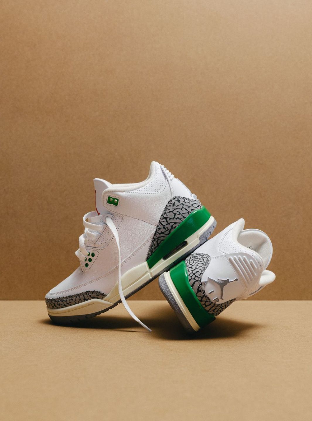 Air Jordan 3 Retro Lucky Green、JORDAN、Cacoeks