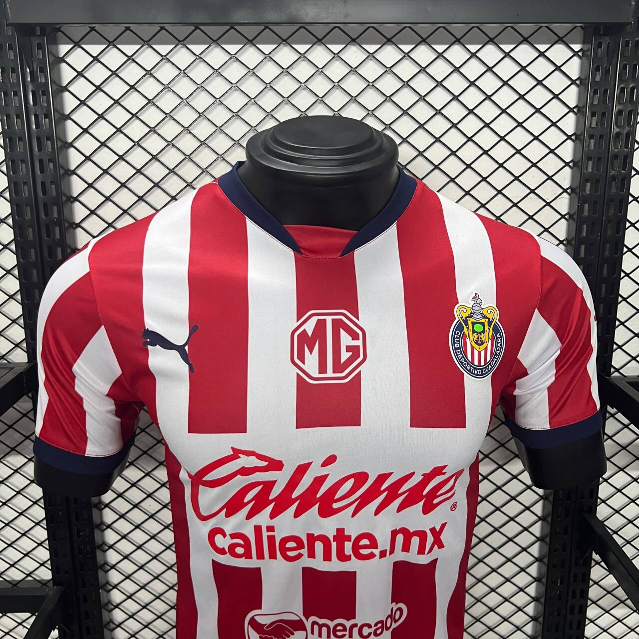 Higojerseys-Chivas de Guadalajara 24-25 Home Stadium Jersey - Player Version
