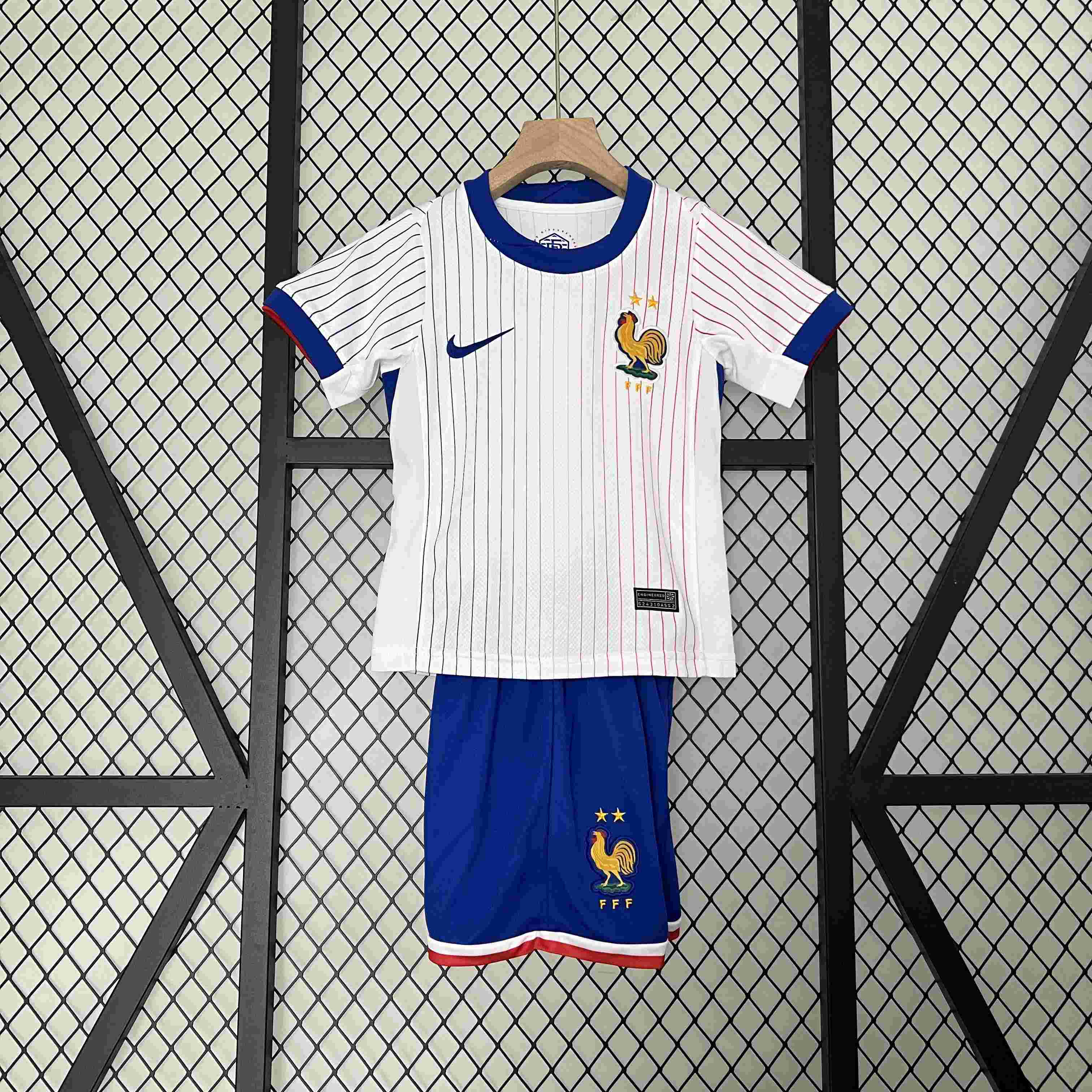 2024 France Away Football Shirt Kids Size Suit-mysite Custom Football Kit- Nextkits