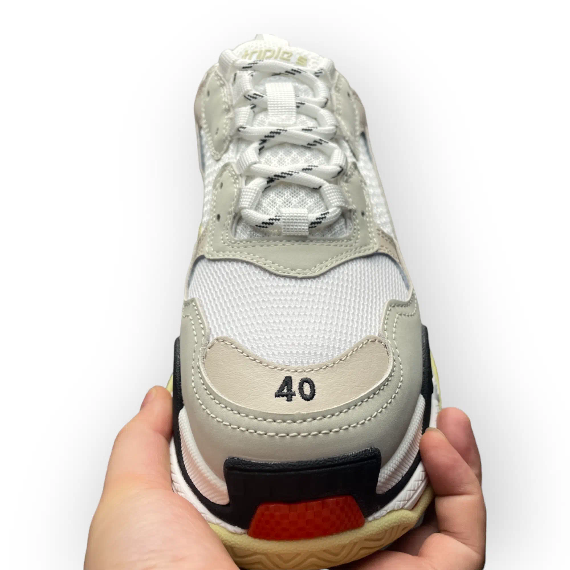 Balenciaga Triple S Sneaker White Black Red、mysite、Cacoeks