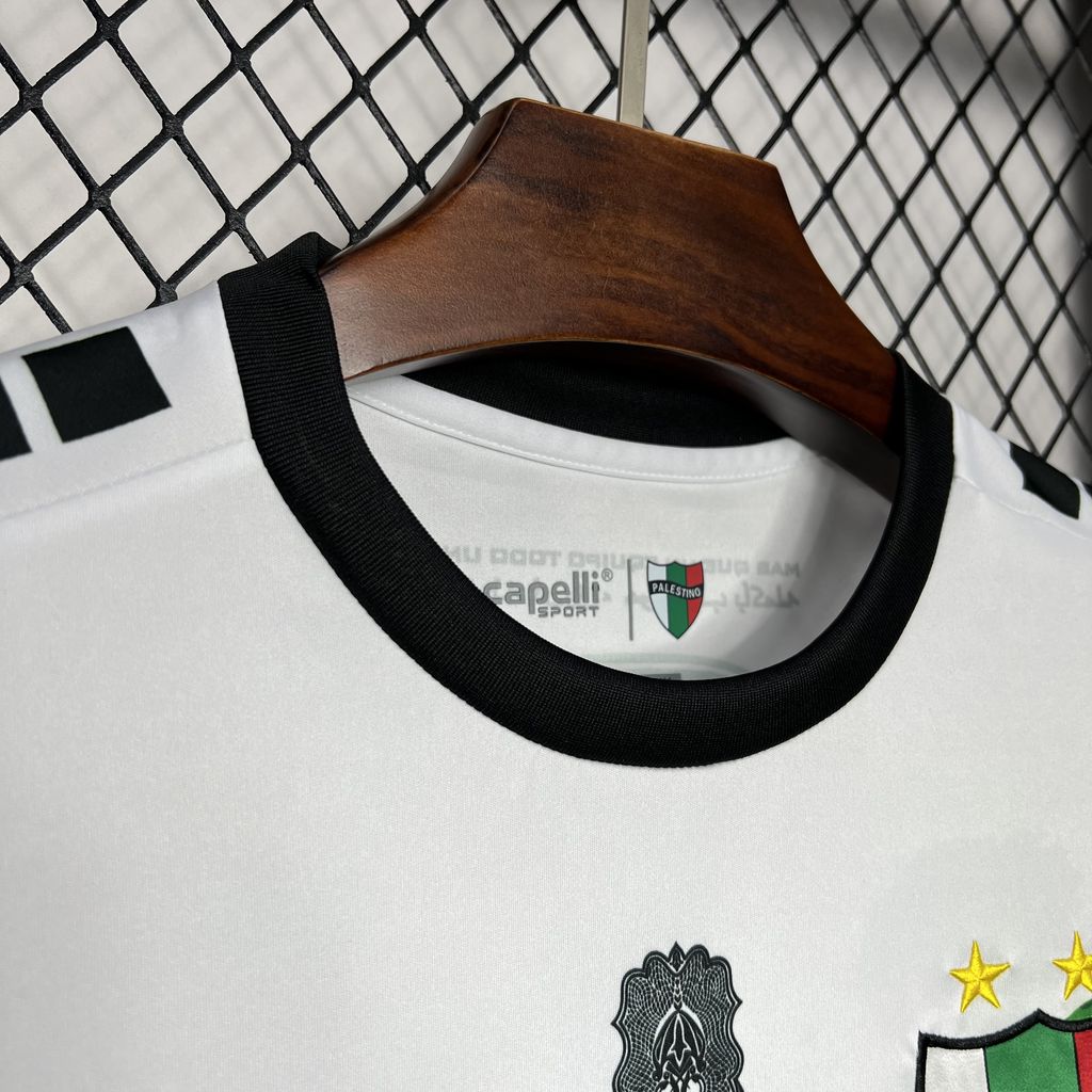 SIUjerseys-Club Deportivo Palestino 24-25 White Graffiti Jersey - Fans Version