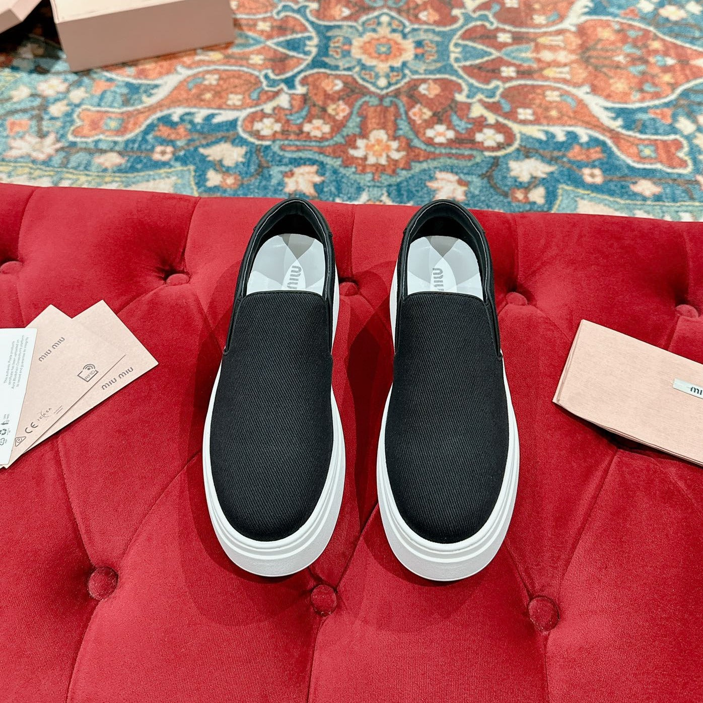 Slip-on Shoes High Sole Black Canvas、mysite、Cacoeks