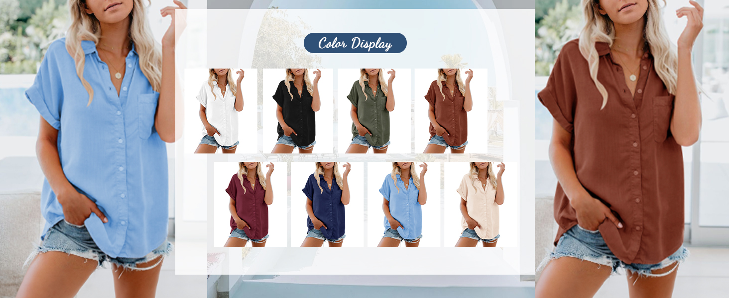 short sleeve shirts for women