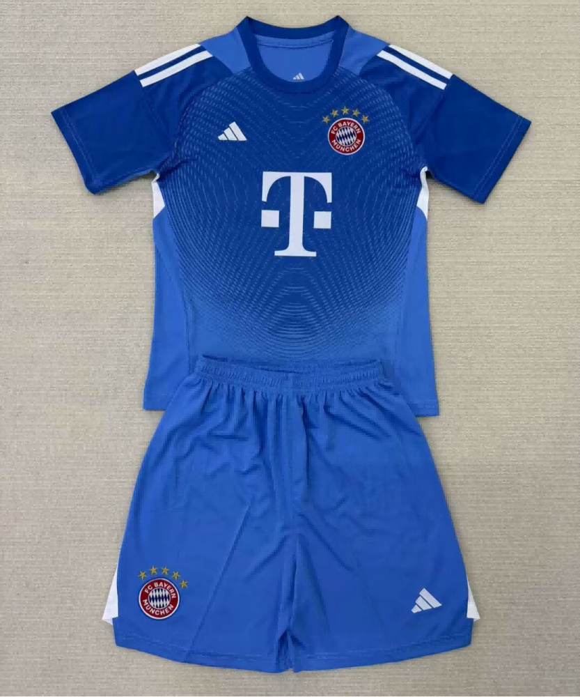 25/26 Bayern Munich Goalkeeper Football Shirt Kids Size Suit-mysite Custom Football Kit- Nextkits