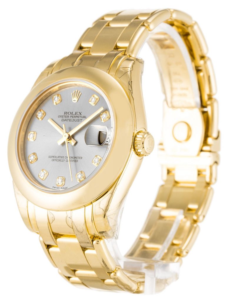 Replica Rolex Pearlmaster 31mm Silver Dial 81208-fasswatch