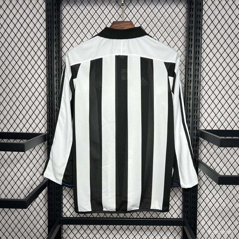 GlobeJersey-Retro Newcastle United 2003-05 Home Long Sleeve Jersey