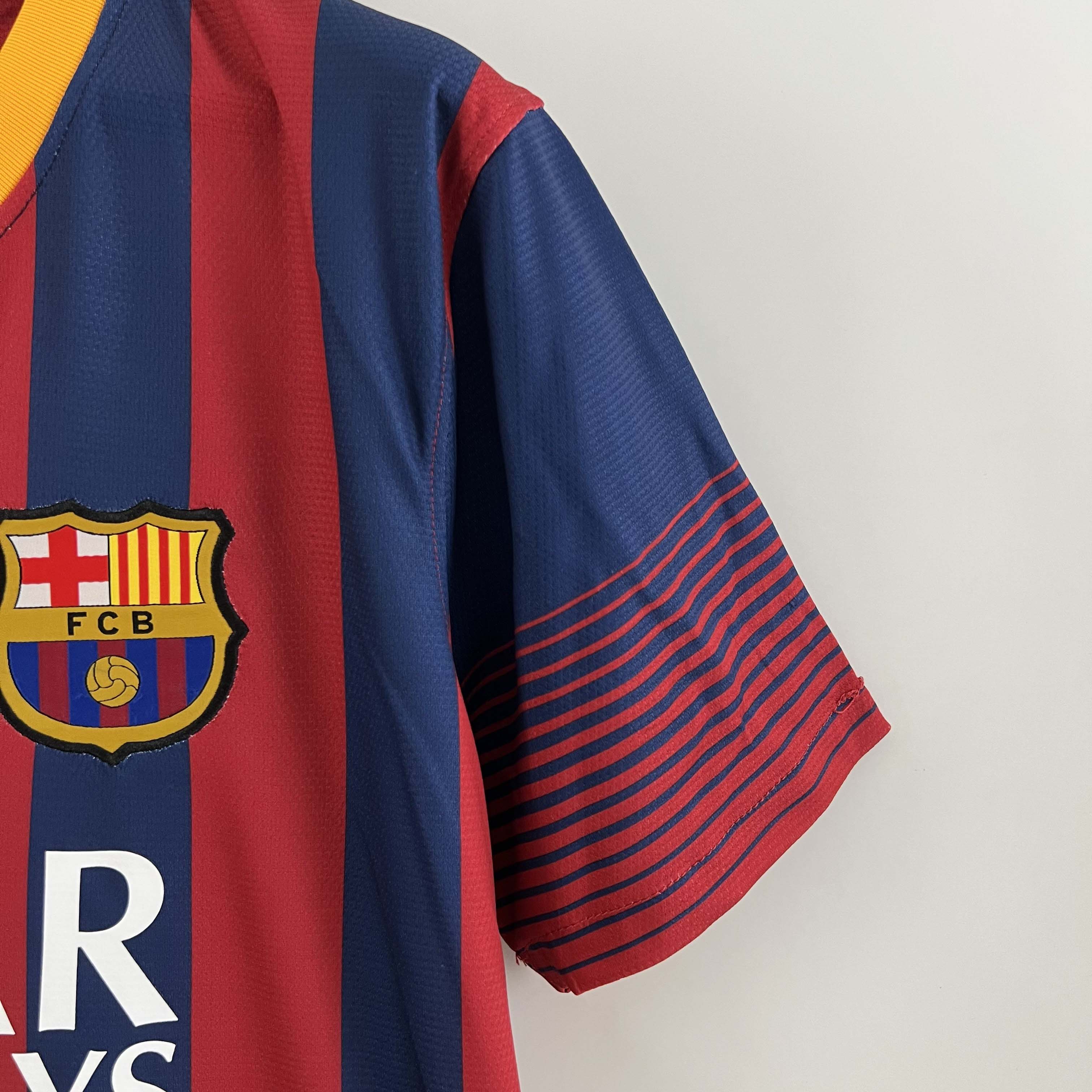 2013/2014 Retro Barcelona Home Football Shirt 1:1 Thai Quality:football jersey mysite: unitedjerseyfootball 邓江浪:football