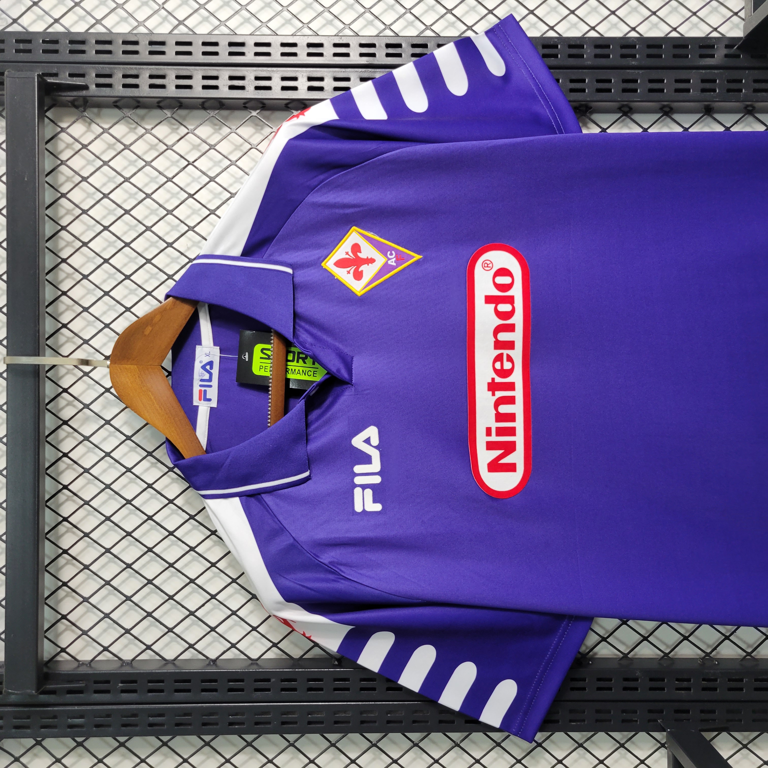 ManixJersey.com | Retro Fiorentina 1998-99 Home Stadium Jersey -Customize Name, Number and Patch | Worldwide Shipping