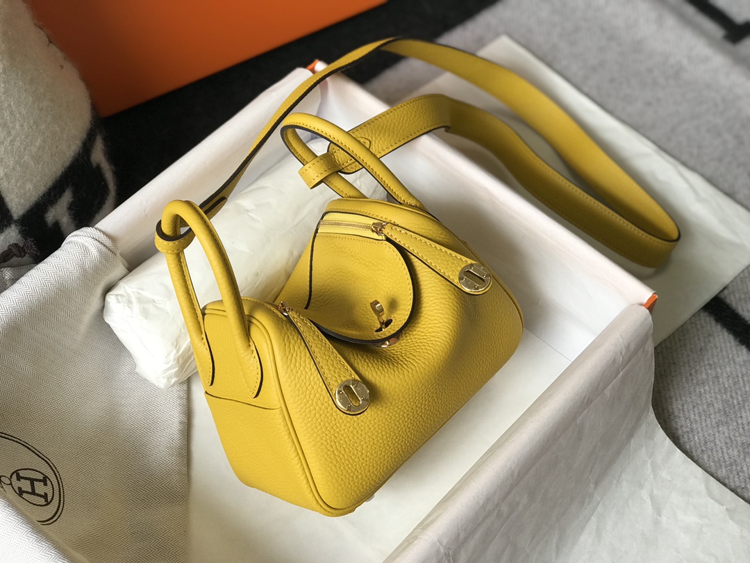 Original Copy Hermes Mini Lindy Leather Bags More Colors-2