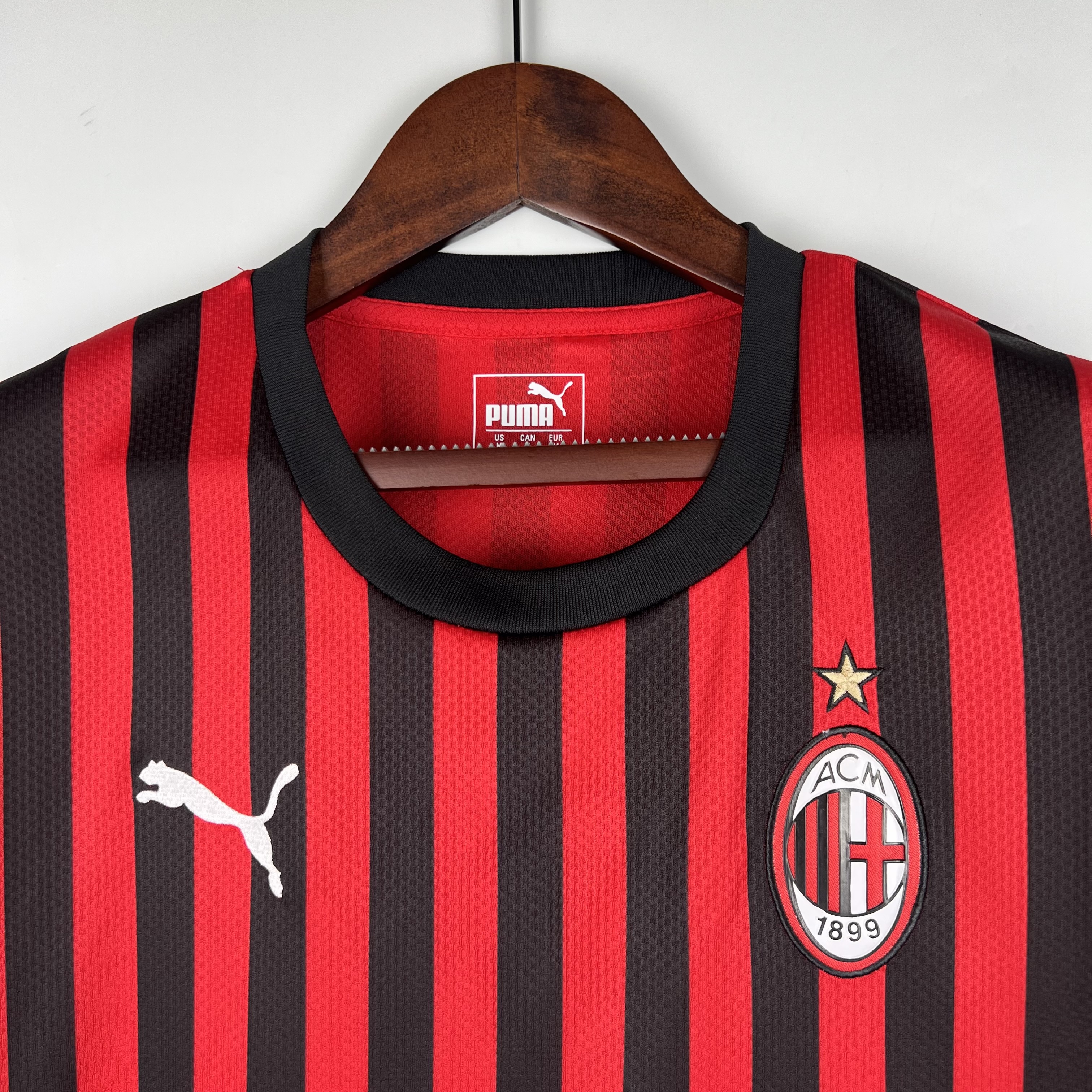 ManixJersey.com | Retro AC Milan 2019-20 Home Stadium Jersey -Customize Name, Number and Patch | Worldwide Shipping