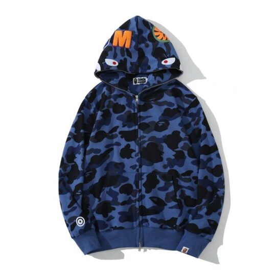 BAPE Blue CAMO Hoodie、mysite、Cacoeks