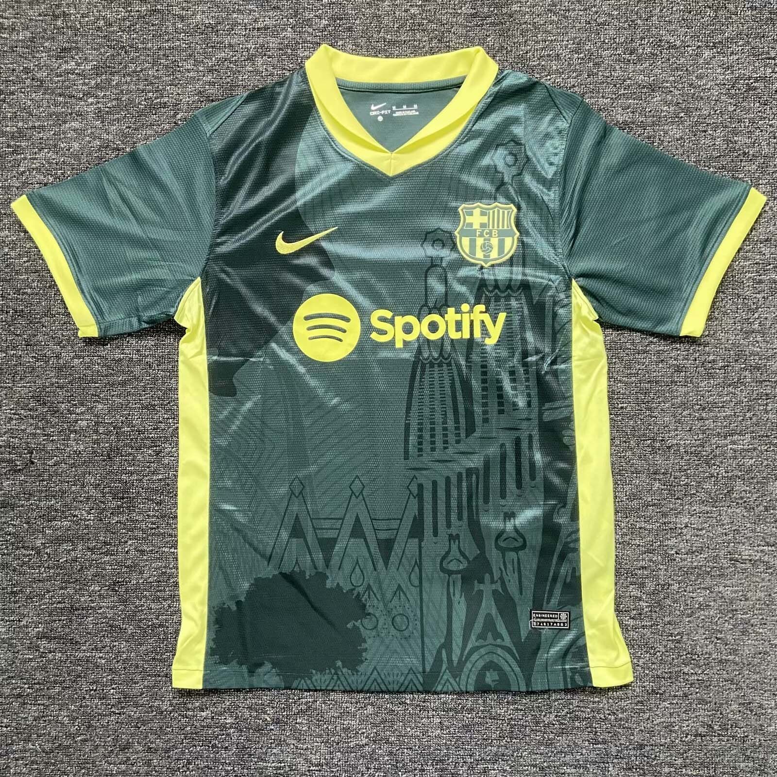 2024/2025 Barcelona Special Edition Green Football Shirt 1:1 Thai Quality:football jersey mysite: unitedjerseyfootball 邓江浪:football