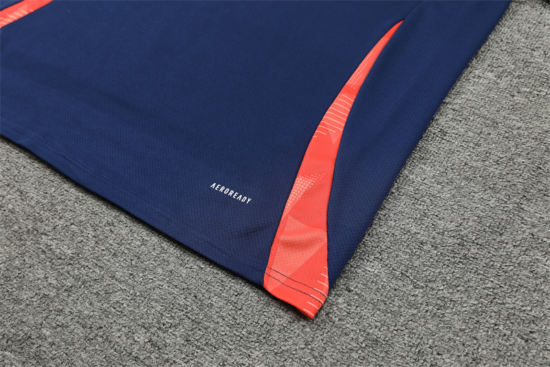 ManixJersey.com | Manchester United 24-25 Short-Sleeve Training Set - Deep Blue -Customize Name, Number and Patch | Worldwide Shipping