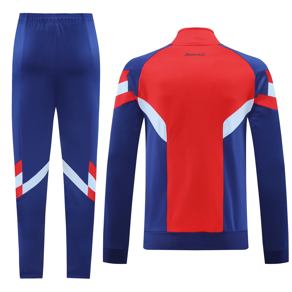 Higojerseys-Arsenal 24-25 Originals LFSTLR Jacket Training Tracksuit - Red and Blue