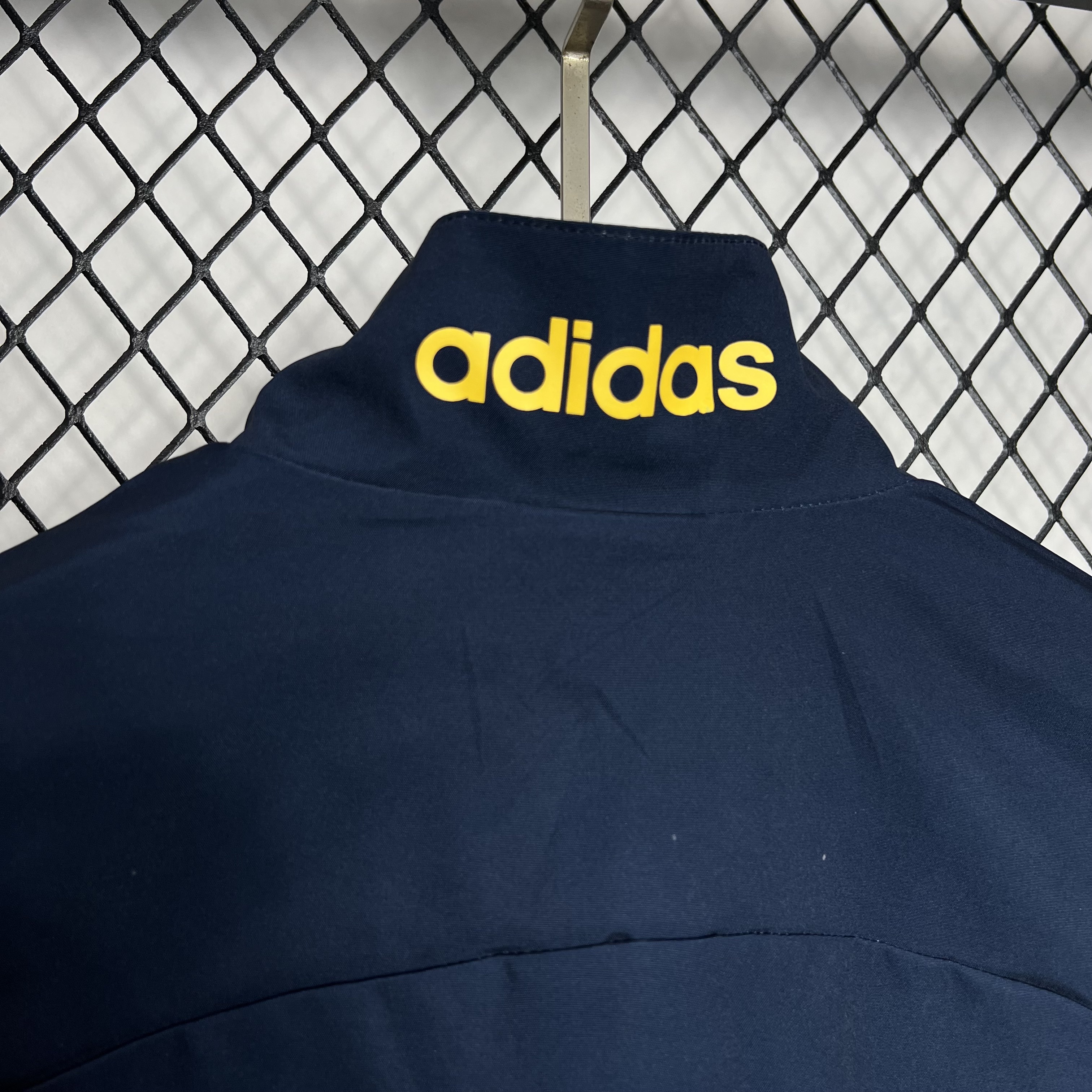 ManixJersey.com | Spain 2024 Retro Style Player Windbreaker Jacket - Deep Blue -Customize Name, Number and Patch | Worldwide Shipping