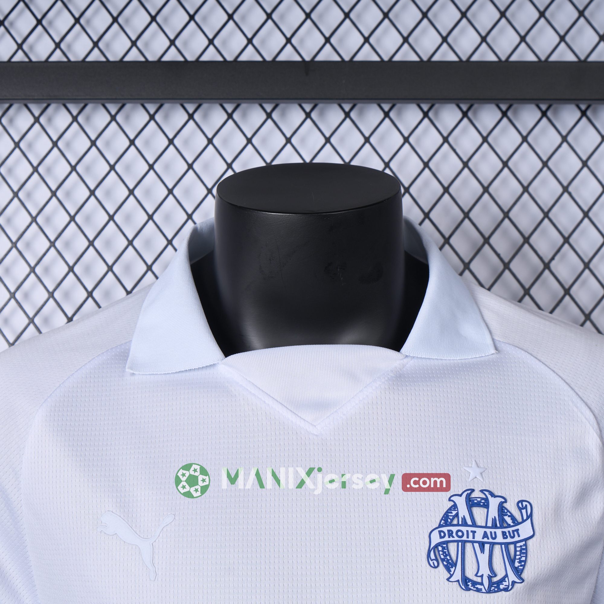 ManixJersey.com | Marseille 24-25 125th Anniversary White Jersey - Player Version -Customize Name, Number and Patch | Worldwide Shipping
