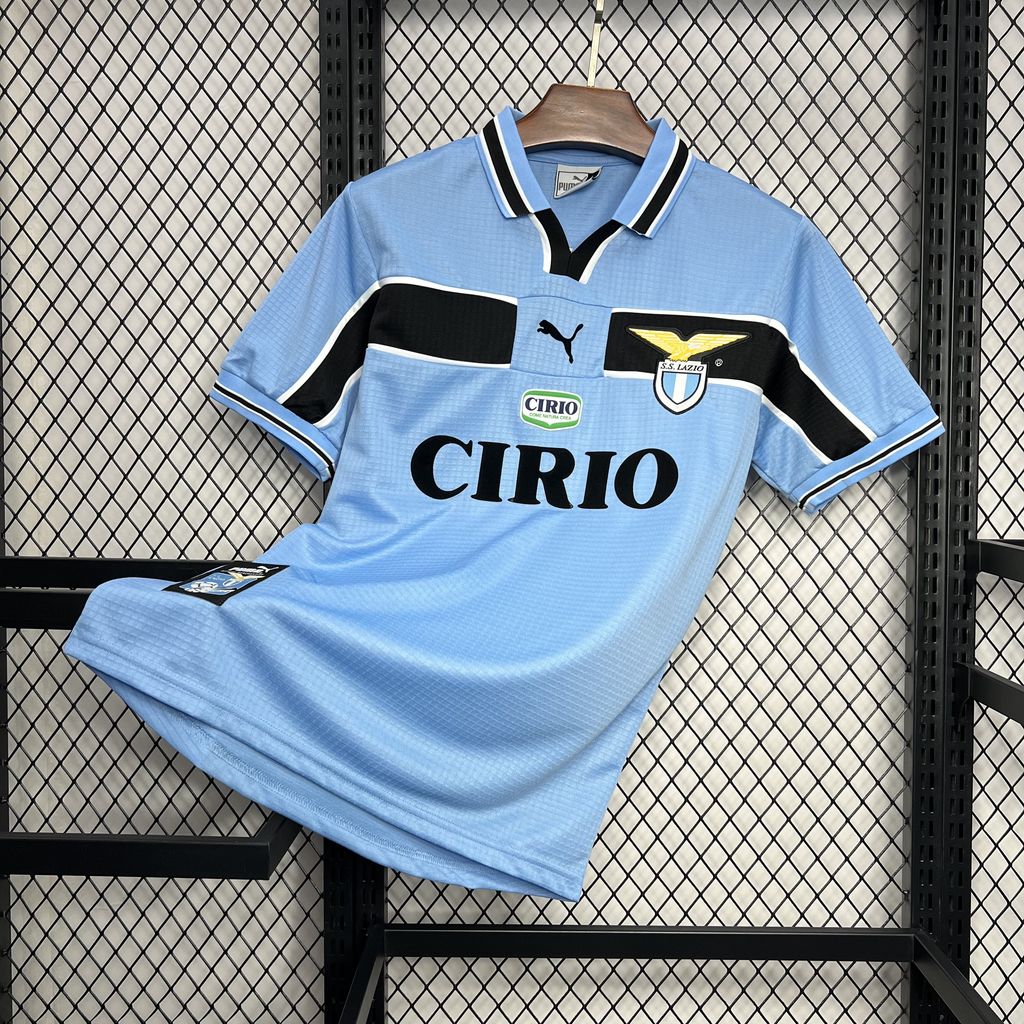 ManixJersey.com | Retro Lazio 98-99 Home Stadium Jersey -Customize Name, Number and Patch | Worldwide Shipping