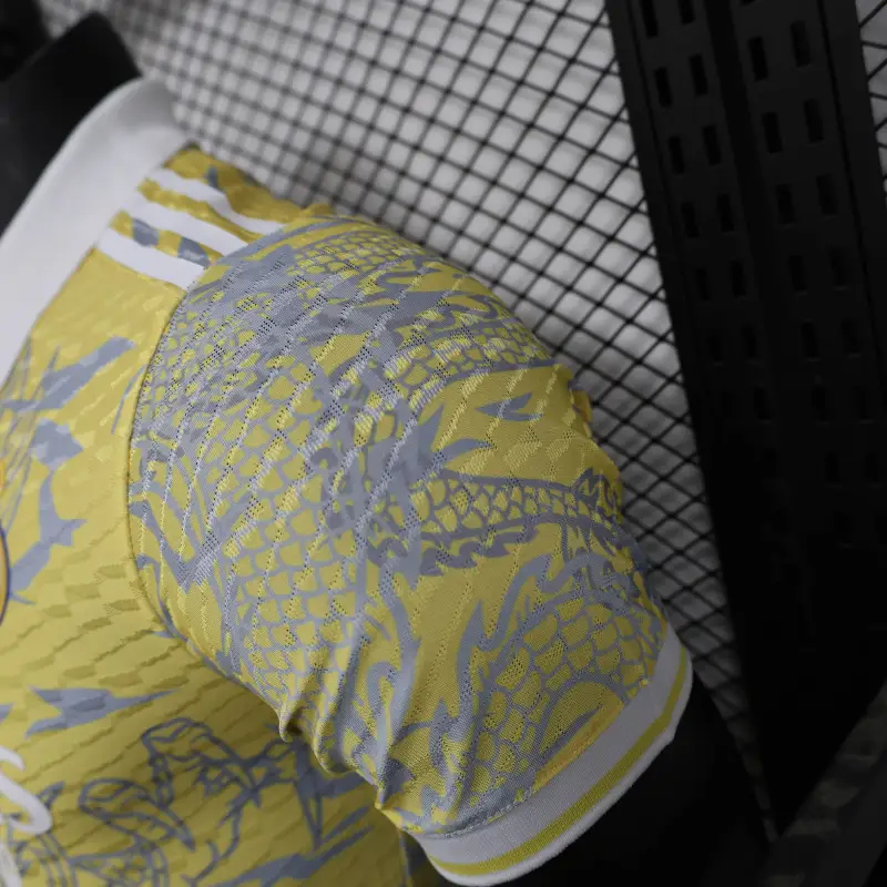 25-26 Real Madrid Dragon Pattern Yellow soccer jersey-Player Version: Ajax 24-25 Home Stadium Jersey - Fans Version mysite: Adidas luxuryfootballshirts.com: https://www.luxuryfootballshirts.com/